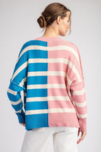 Load image into Gallery viewer, Calico - Color Block Sweater - Cotton Candy