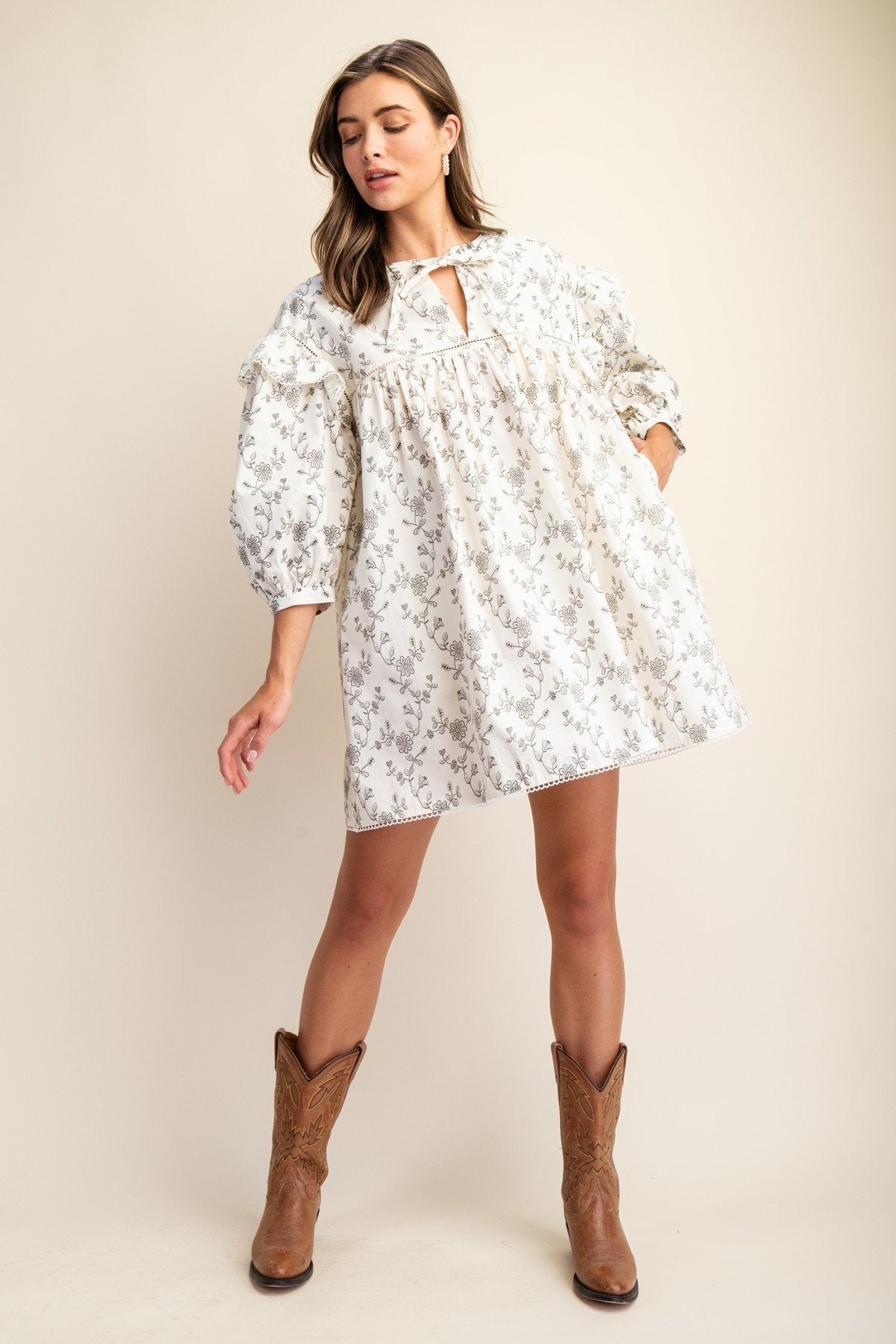 ivory retro dress Ivory