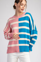 Load image into Gallery viewer, Calico - Color Block Sweater - Cotton Candy