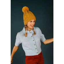 Load image into Gallery viewer, Bobble Hat - Fuzzy Mustard