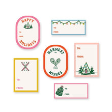 Load image into Gallery viewer, Gift Tag Stickers - Mountain Cabin
