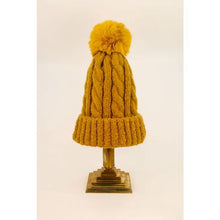 Load image into Gallery viewer, Bobble Hat - Fuzzy Mustard