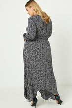 Load image into Gallery viewer, Thea - Navy Print Maxi Dress