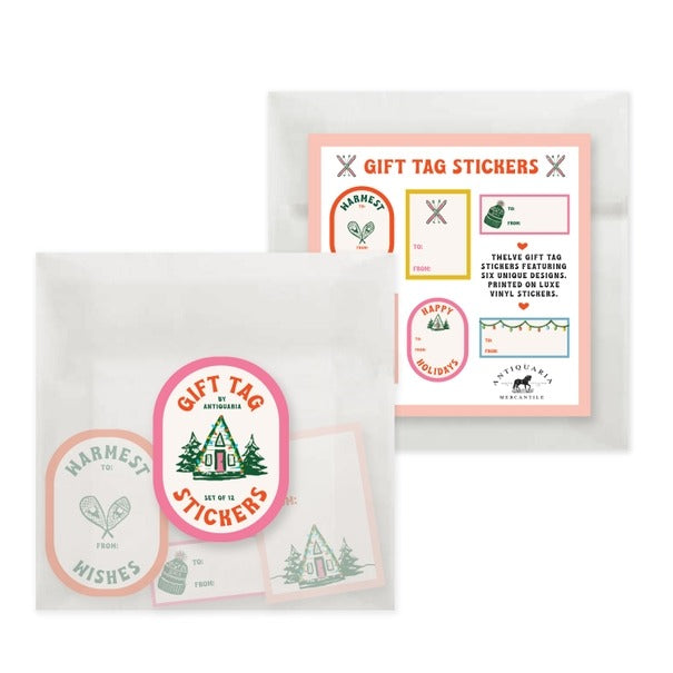 Gift Tag Stickers - Mountain Cabin