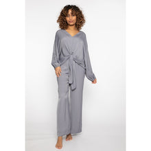 Load image into Gallery viewer, Tie Satin Set, Grey