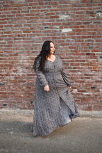 Load image into Gallery viewer, Thea - Navy Print Maxi Dress