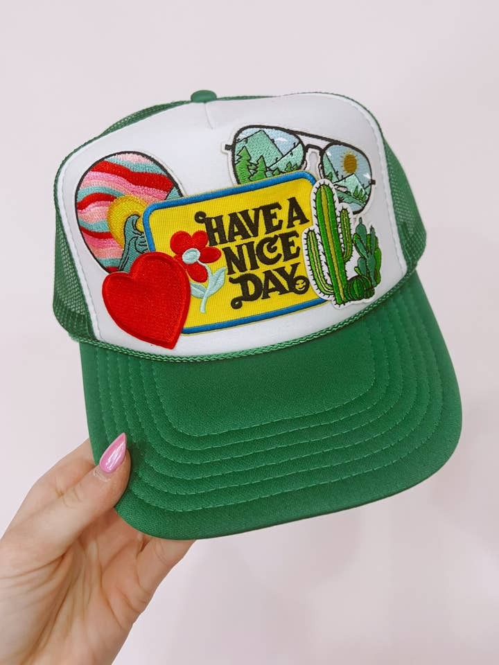 Have a Nice Day Patch Hat