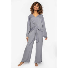 Load image into Gallery viewer, Tie Satin Set, Grey
