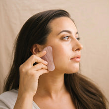 Load image into Gallery viewer, Rose Quartz Gua Sha Tool