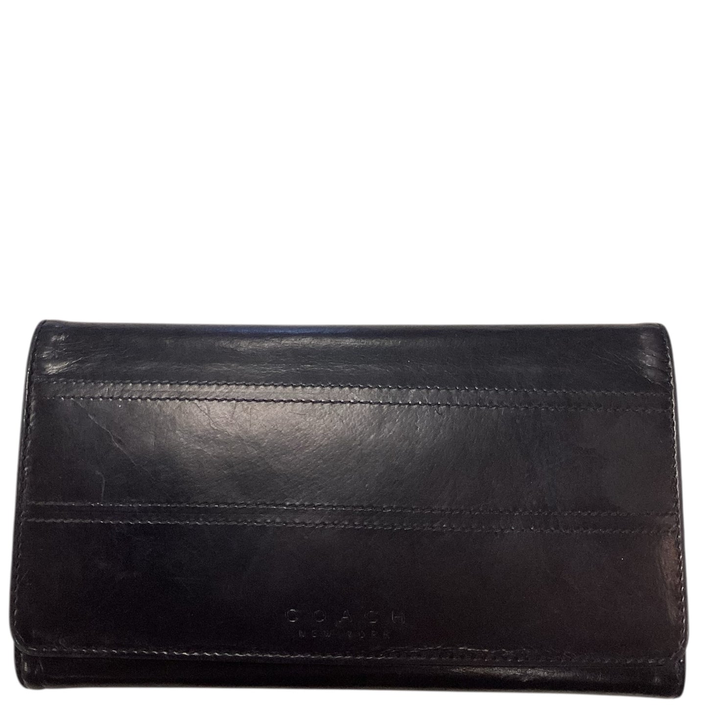 Coach Tribeca Trifold Black Wallet