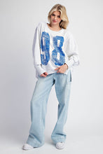 Load image into Gallery viewer, Blake - Blue Number Sweatshirt
