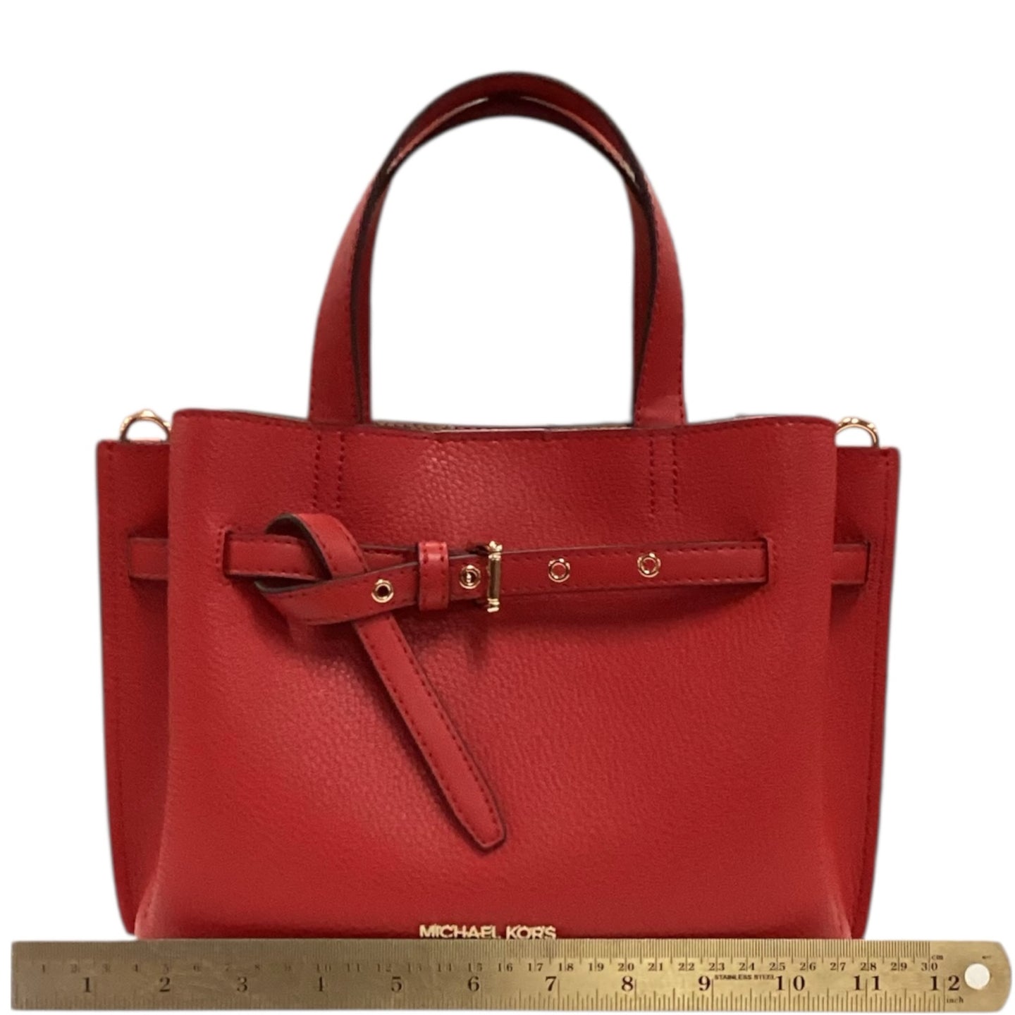 Michael Kors Emilie red satchel