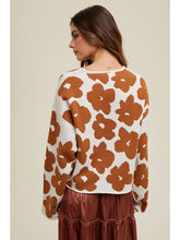 Load image into Gallery viewer, Jacqueline - Floral Crop Sweater
