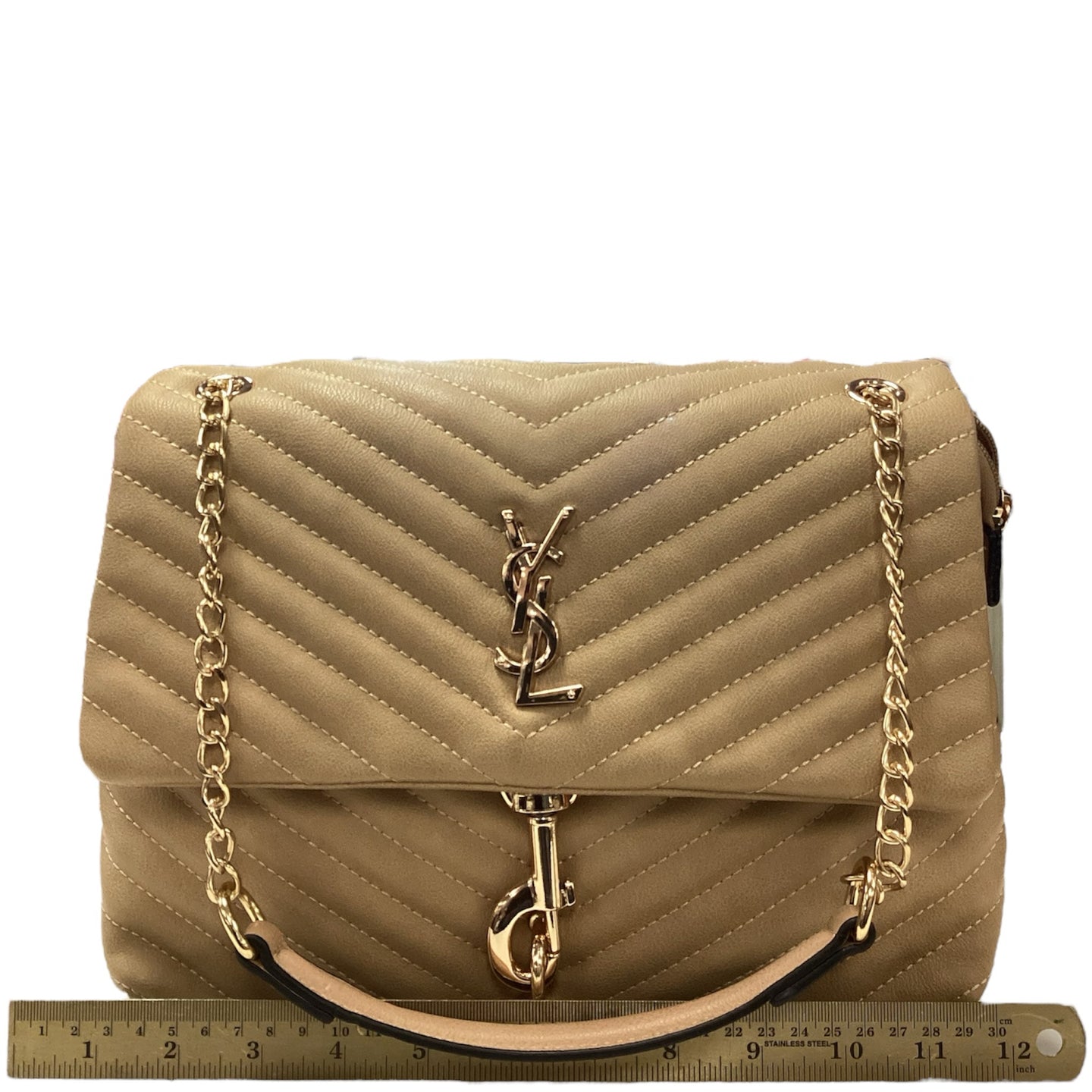 Yves Saint Laurent Chevron-Quilted