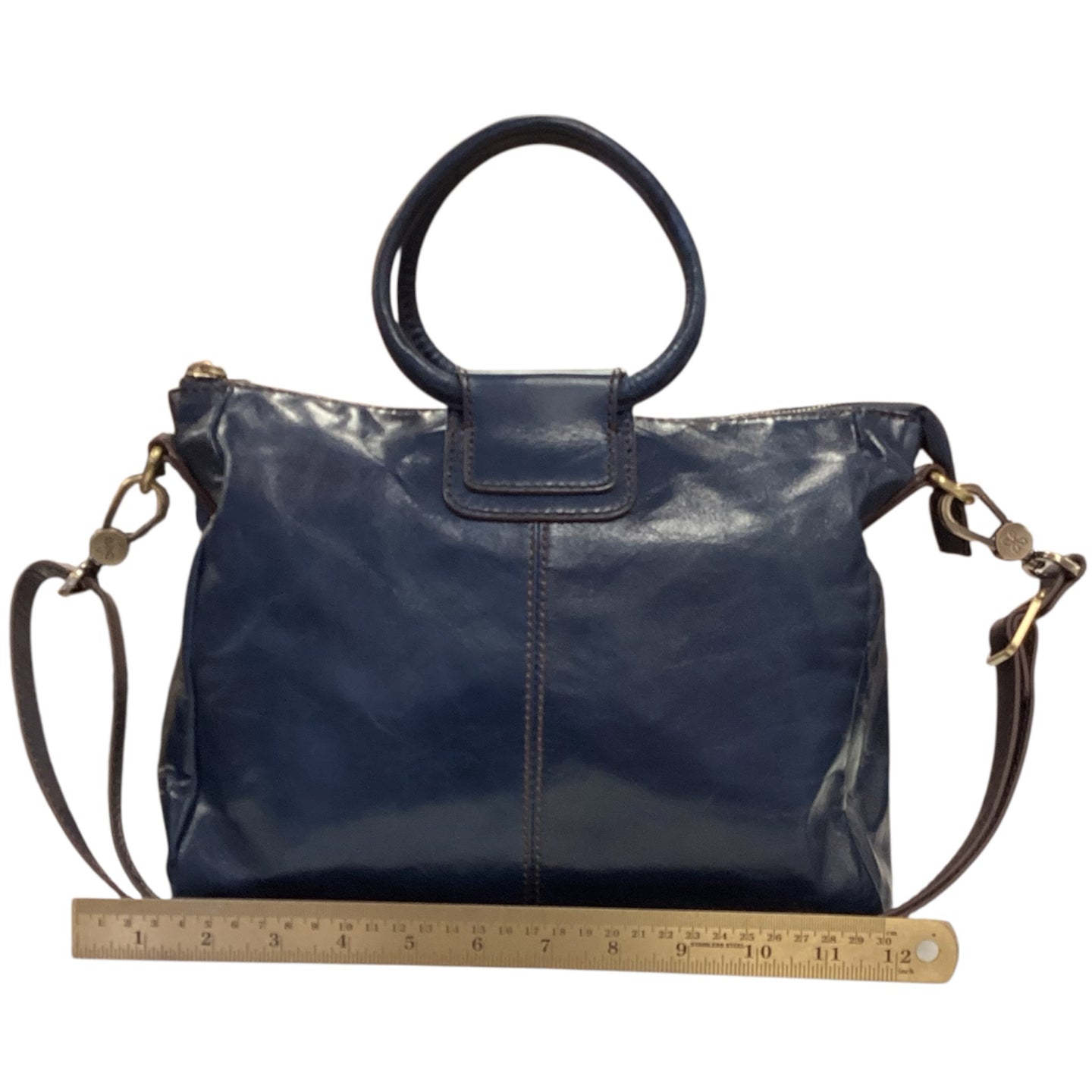 Navy Hobo satchel/top handel bag