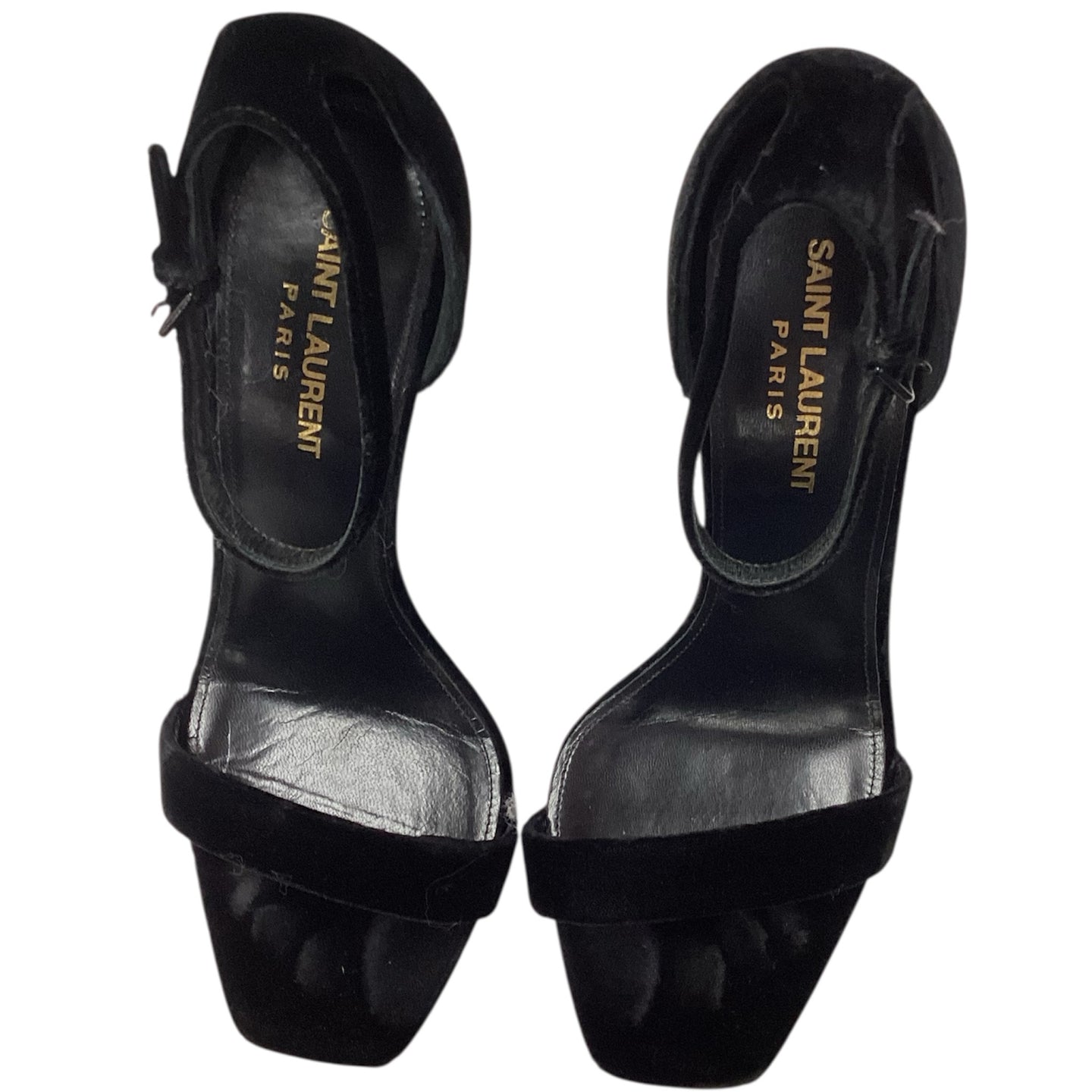 Yves Saint Laurent Ambe 105 Velvet Heels