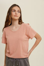 Load image into Gallery viewer, Kelley - Cutout Layering Top - Rose
