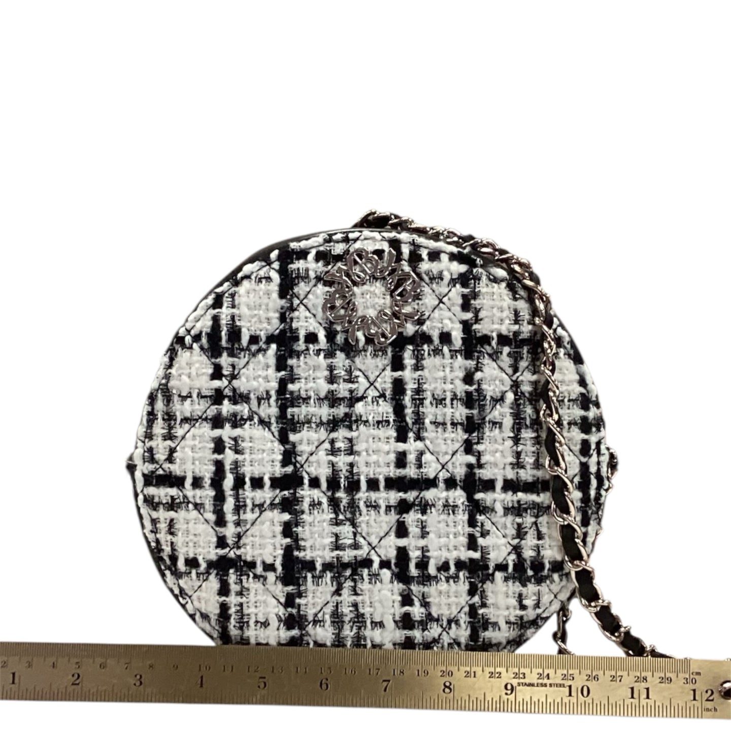 WHBM Tweed round purse