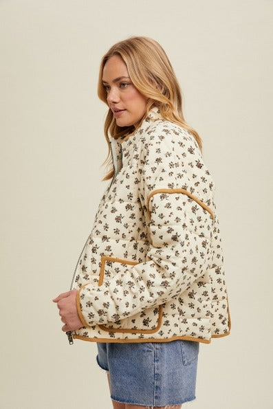 Camdon - Floral Quilted Jacket – Moth Hole Consignment Boutique