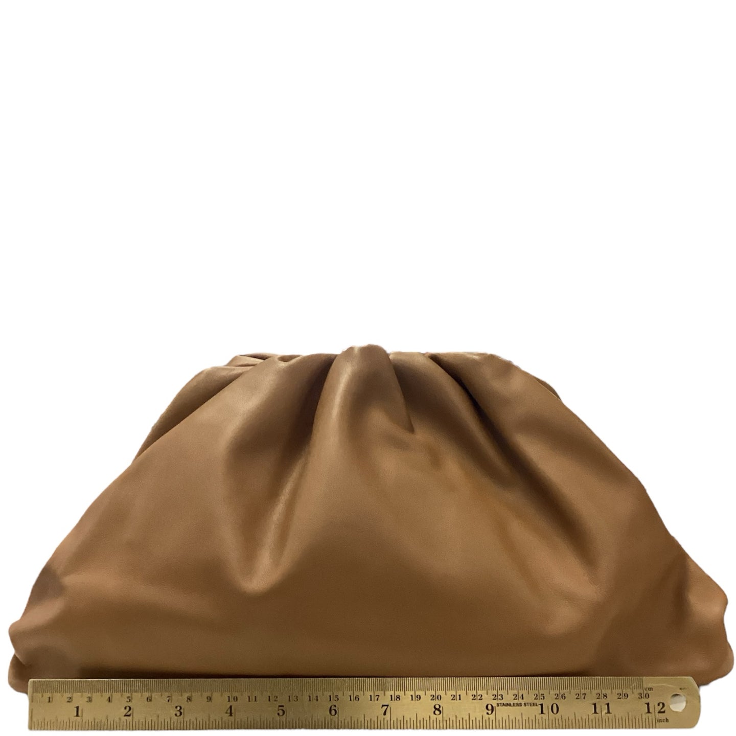 Botegga Veneta Camel Pouch Clutch