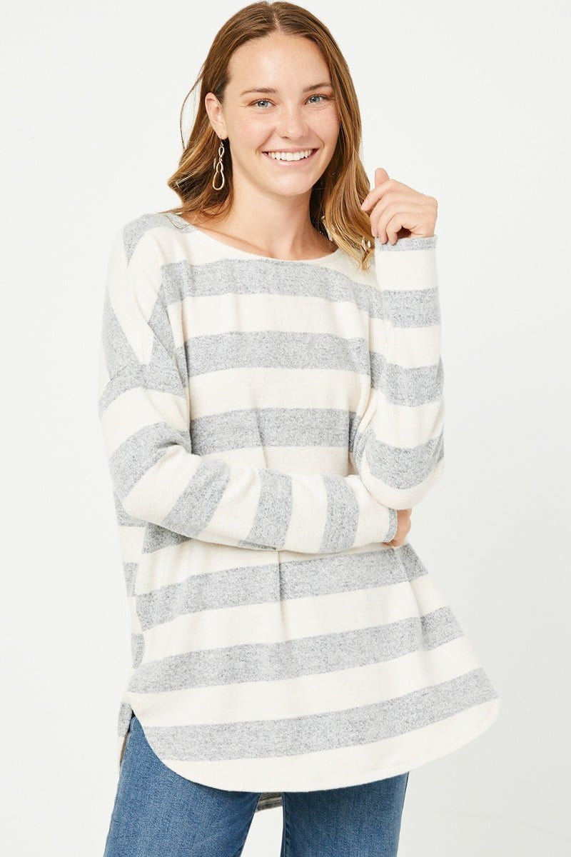 Lauren - Stripe Long Sleeve Top