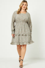 Load image into Gallery viewer, Bree - Sage Ruffle Mini Dress
