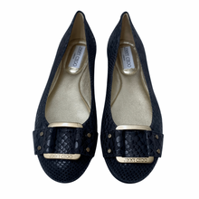 Load image into Gallery viewer, Shoe Size 7.5 Jimmy Choo Black Flats
