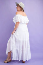 Load image into Gallery viewer, Maui - Off The Shoulder Maxi - White

