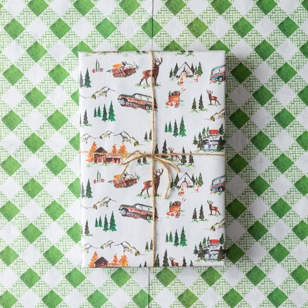 Mountain Cabin Gift Wrap