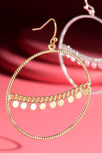 Load image into Gallery viewer, Gold Hoop Dangle
