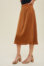 Load image into Gallery viewer, Maddie - Satin Midi Skirt

