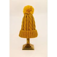 Load image into Gallery viewer, Bobble Hat - Fuzzy Mustard
