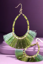Load image into Gallery viewer, Tassel Dangle - Olive
