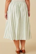 Load image into Gallery viewer, Clover - Striped Midi Skirt
