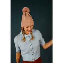 Load image into Gallery viewer, Bobble Hat - Petal
