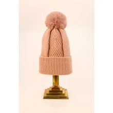 Load image into Gallery viewer, Bobble Hat - Petal
