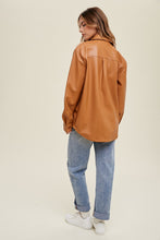 Load image into Gallery viewer, Blaire - Faux Leather Shacket

