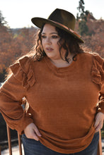 Load image into Gallery viewer, Ayden - Chenille Ruffled Top, Plus
