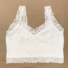 Load image into Gallery viewer, Solid Bra with Lace Trim
