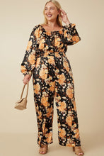 Load image into Gallery viewer, Hayden - Satin Floral Jumpsuit
