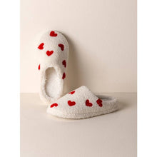 Load image into Gallery viewer, Ivory Heart Slippers
