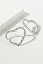 Load image into Gallery viewer, Heart Earrings - Silver
