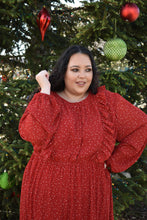 Load image into Gallery viewer, Eliza - Red Ruffle Dres
