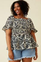 Load image into Gallery viewer, Logan - Smocked Square Neck Top
