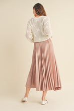 Load image into Gallery viewer, Chloe - Satin Pleat Skirt
